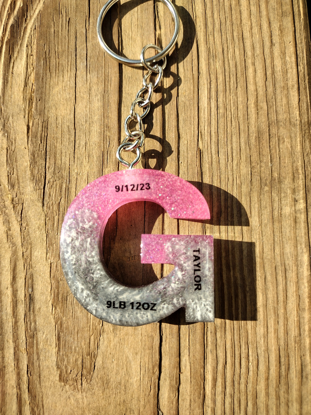 Baby Girl Letter Key Chain